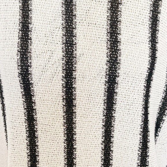 Bar III Womens Tunic Top Knit Striped Long Sleeve High Low Light Size Small - Picture 5 of 12